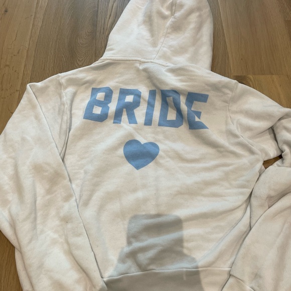 Wildfox White Bride Zip Hoodie size XS - Picture 3 of 4